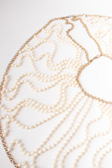 Pearl Chain Body Chain Collar Wedding Bridal Capelet