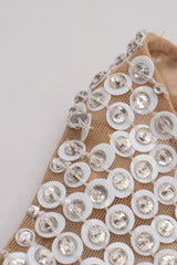 Sequined Feather Cocktail Dress