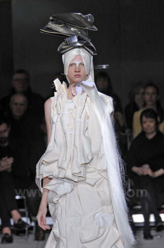 Commes Des Garçons canvas pleated vest 2013 spring ready to wear runway photo  @recessla