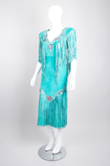 Vintage Suede Festival Fringe Pocahontas Dress