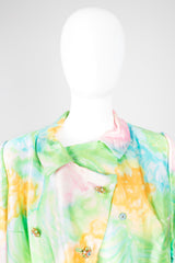 John Hogan Silk Spring Watercolor Painter Coat