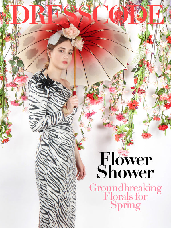 Recess Los Angeles Vintage DressCode Flower Shower Devil Wears Prada Lillie Rubin Sequin Zebra Gown