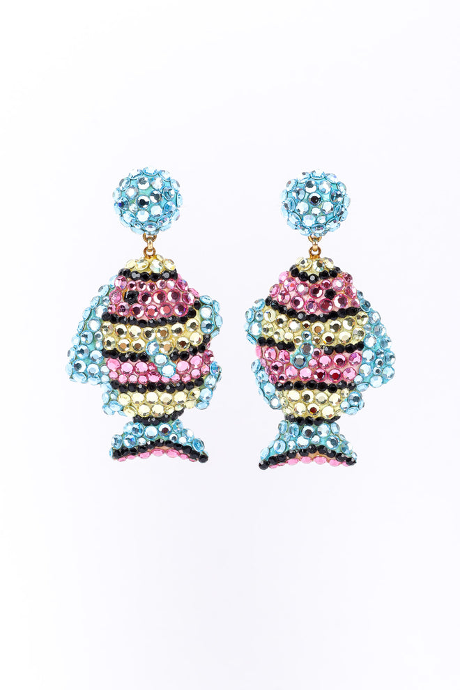 Clown fish earrings by Richard Kerr on white background @recessla