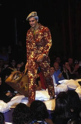 Foule Faces Jeans on Jean Paul Gaultier on  1992 runway