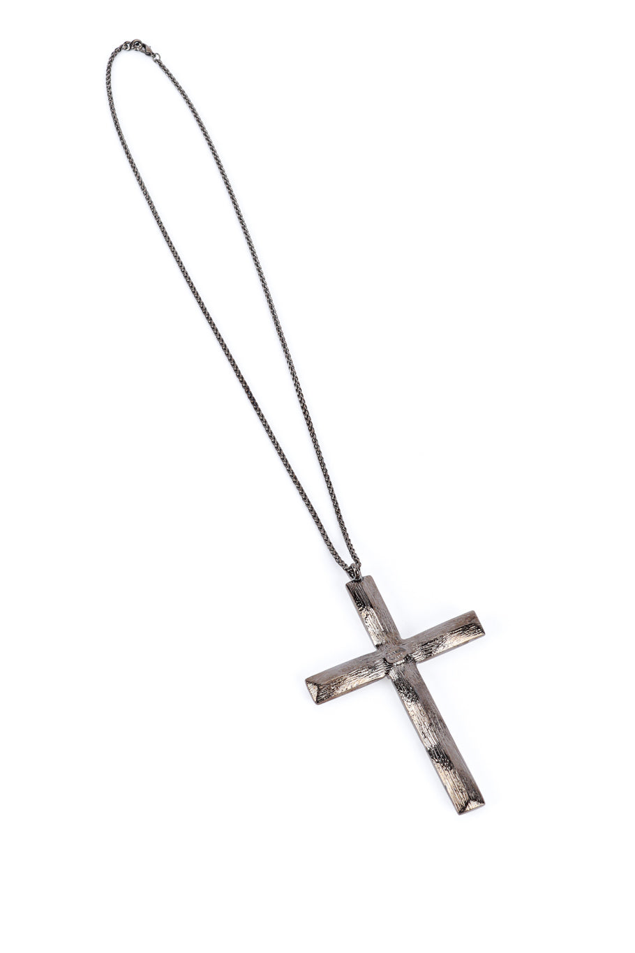 Kenneth Jay Lane Cosmic Crystal Cross Necklace back @RECESS LA