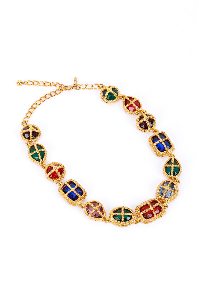 Kenneth Jay Lane Royal Cross Gripoix Collar Necklace @RECESS LA