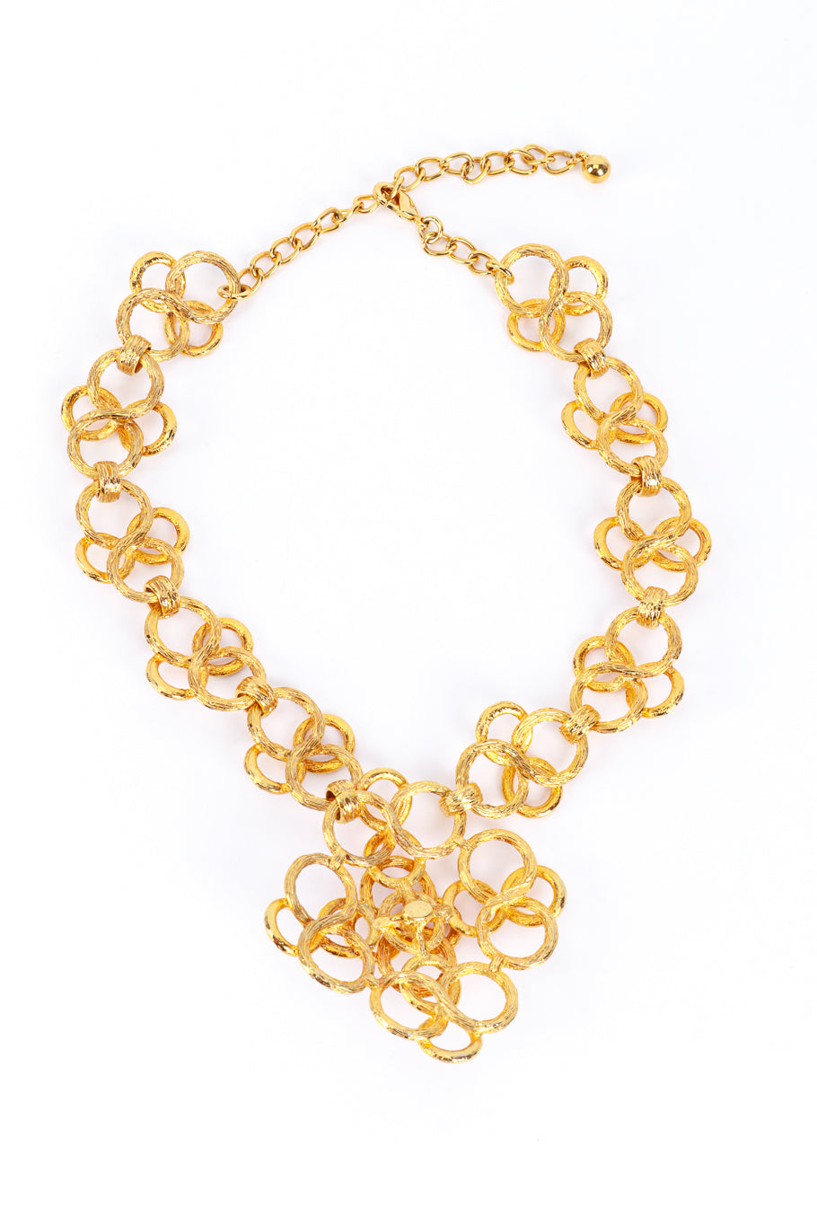 Kenneth Jay Lane Infinity Coils Link Collar Necklace back @RECESS LA