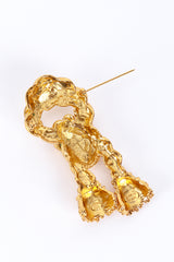 Vintage Kenneth Jay Lane Knotted Rope Brooch back pin open @recess la