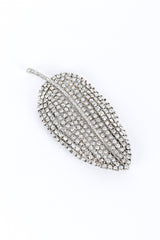 Vintage Kenneth Jay Lane Crystal Leaf Brooch front @recess la