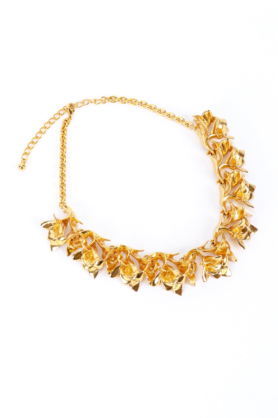 Kenneth Jay Lane Golden Hibiscus Collar Necklace @RECESS LA