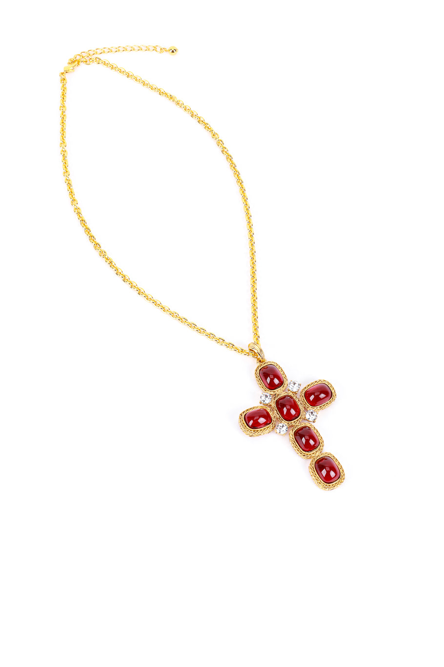 Kenneth Jay Lane Knights Templar Crystal Cross Necklace @RECESS LA