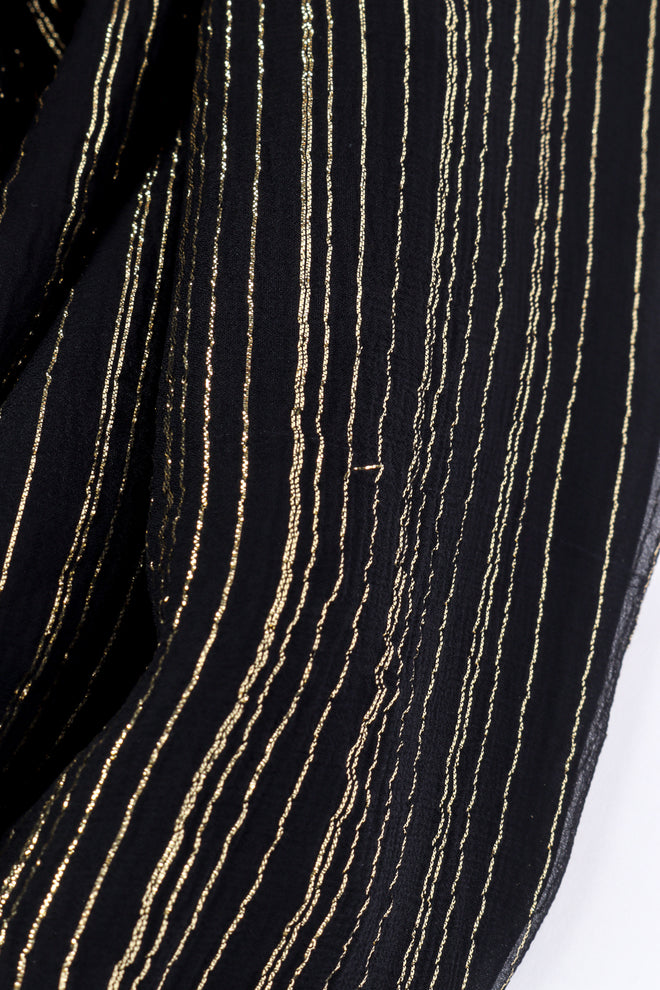 Vintage Adolfo Ruffle Top and Skirt Set loose thread closeup @recessla