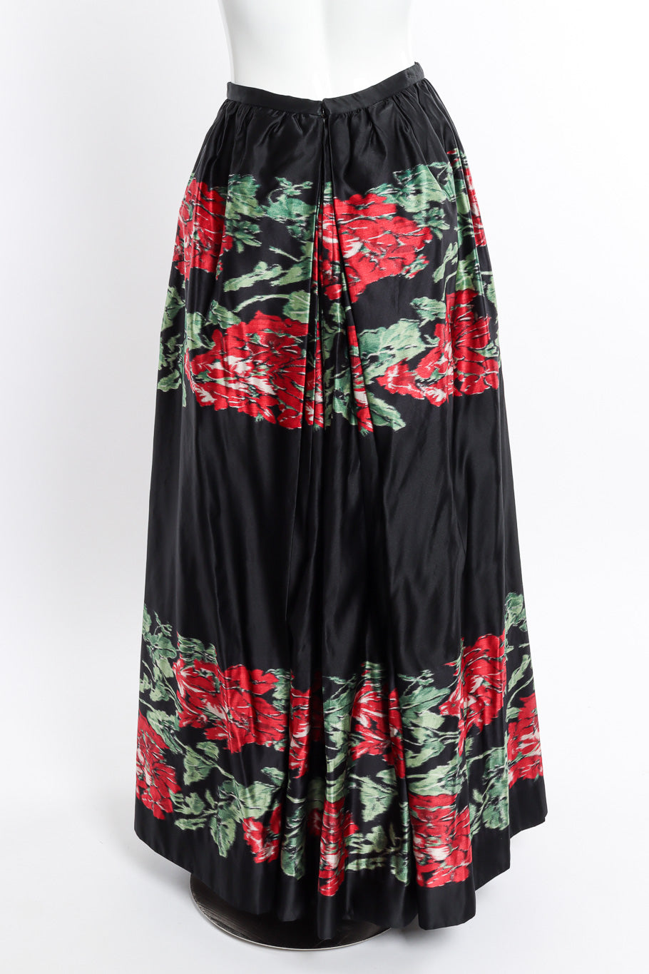 Vintage Adolfo Floral Ballgown Skirt back on mannequin @recessla