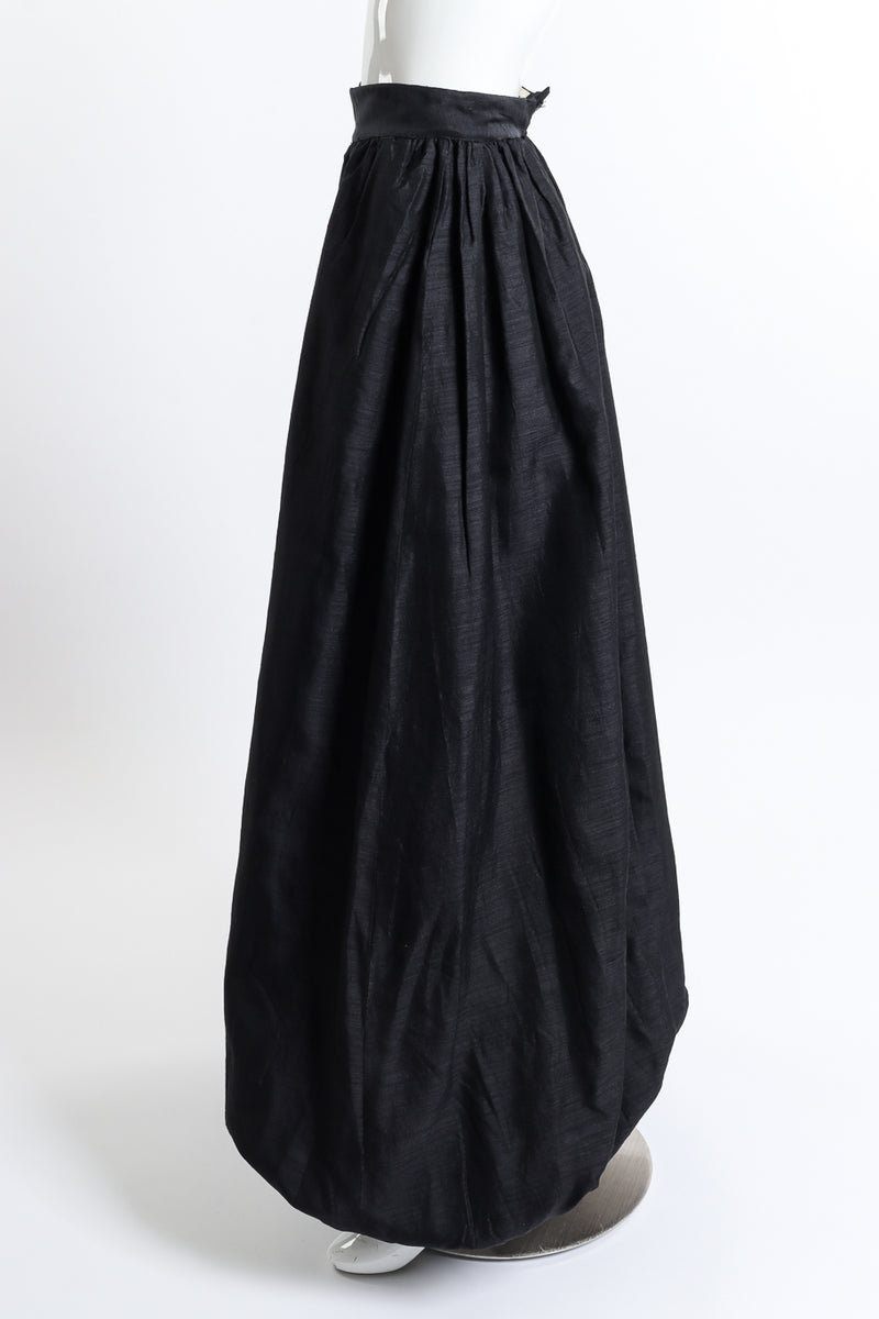 Vintage Adolfo Silk Crepe Balloon Pant side on mannequin @recess la