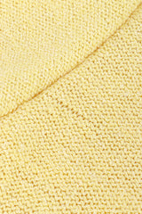 Adolfo Pastel Yellow Ribbon Weave Knit Dress pull @RECESS LA