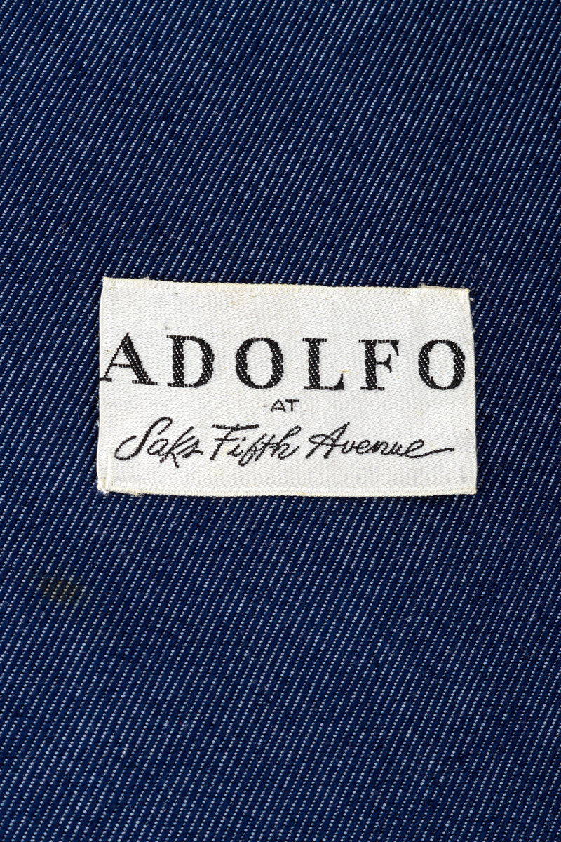 Adolfo Denim Shawl & Skirt Set label @RECESS LA