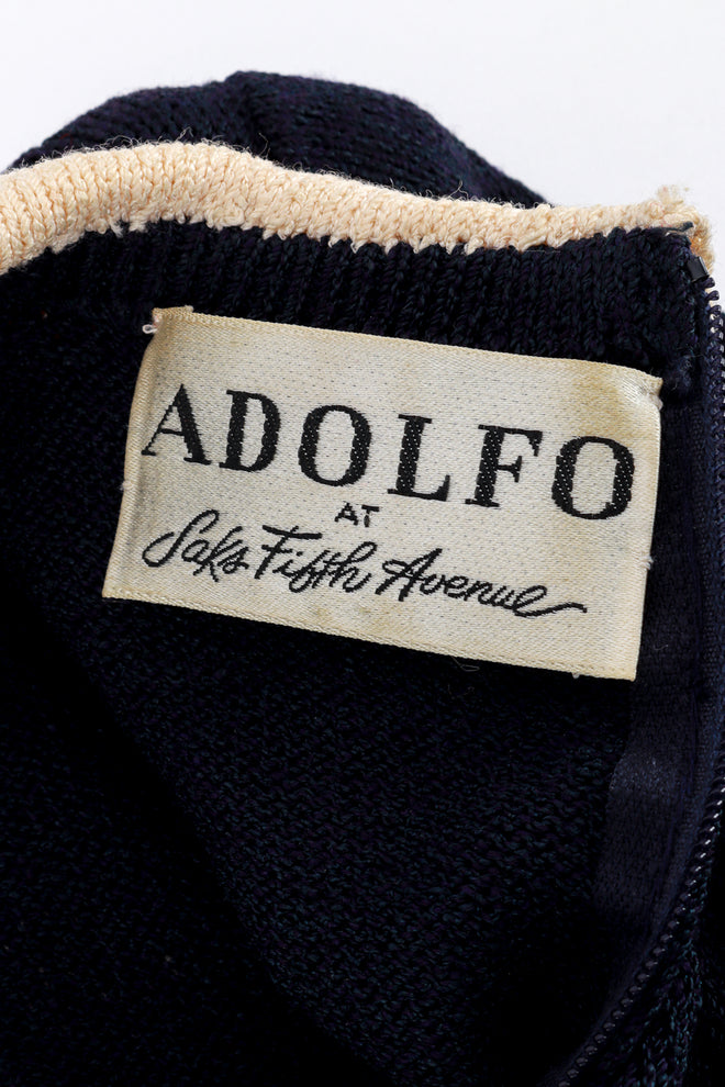Adolfo Peter Pan Collar Knit Dress label @RECESS LA