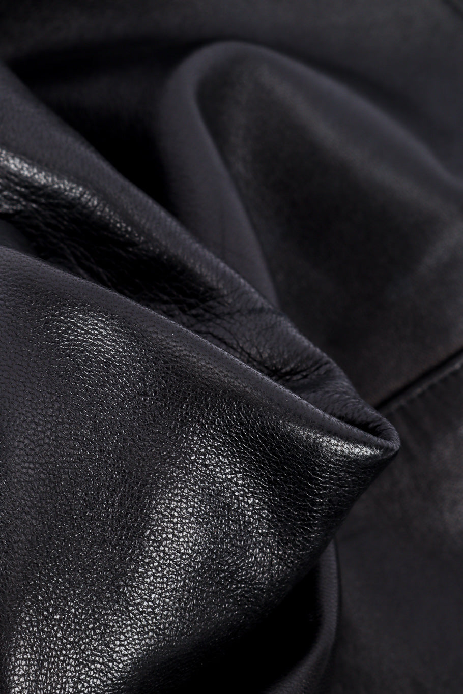 Vintage Alaia Leather Pencil Skirt leather closeup @recessla