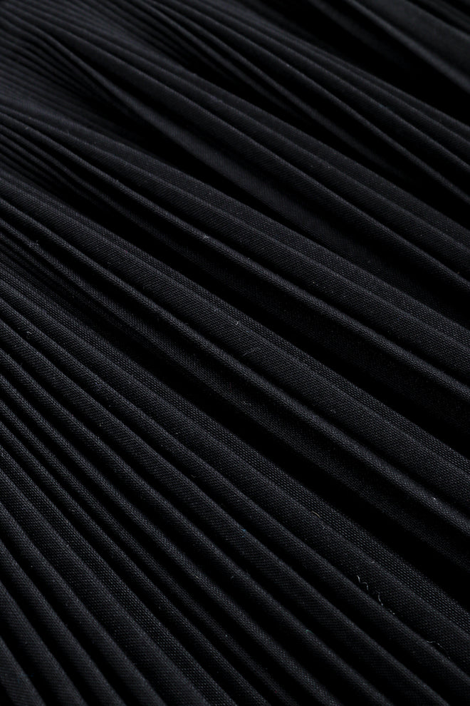 Vintage Alaïa Pleated Corset Skirt pleats closeup @recess la