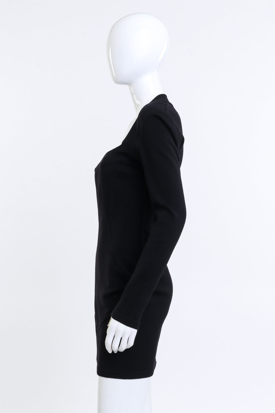 Alaïa 1990 F/W Square Neck Knit Dress on mannequin @RECESS LA