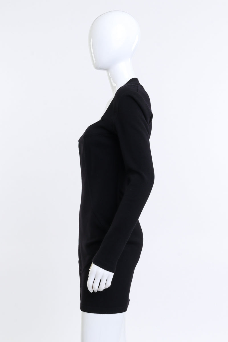 Alaïa 1990 F/W Square Neck Knit Dress on mannequin @RECESS LA