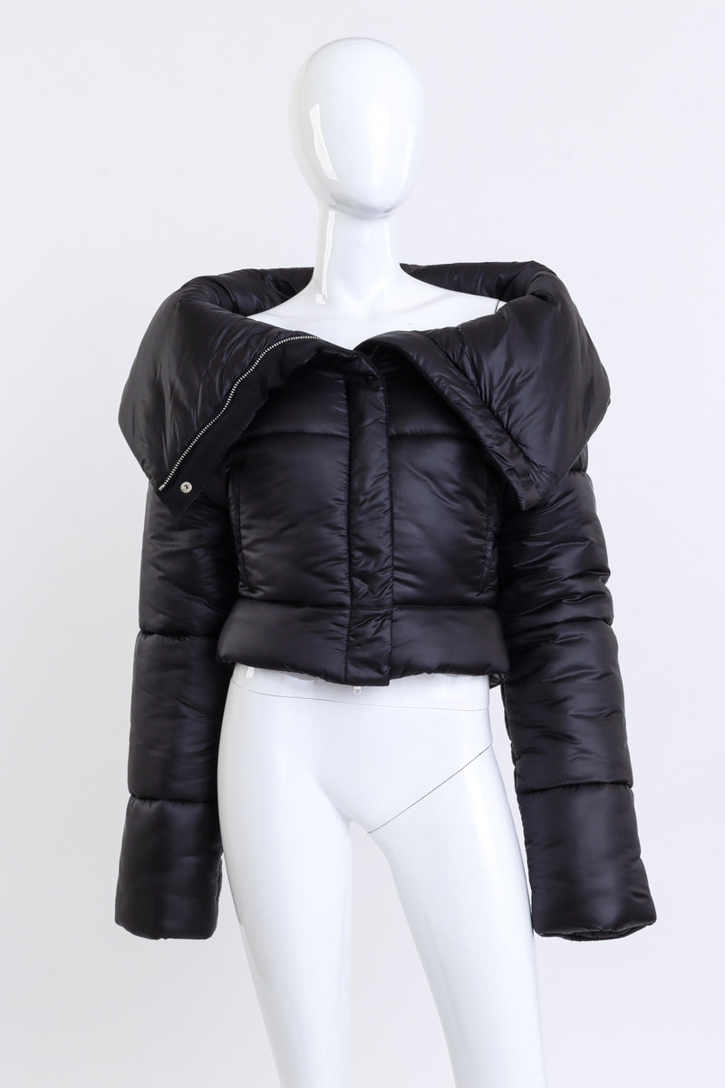 Cropped Puffer Jacket by Alaia on mannequin unzipped @Recess LA