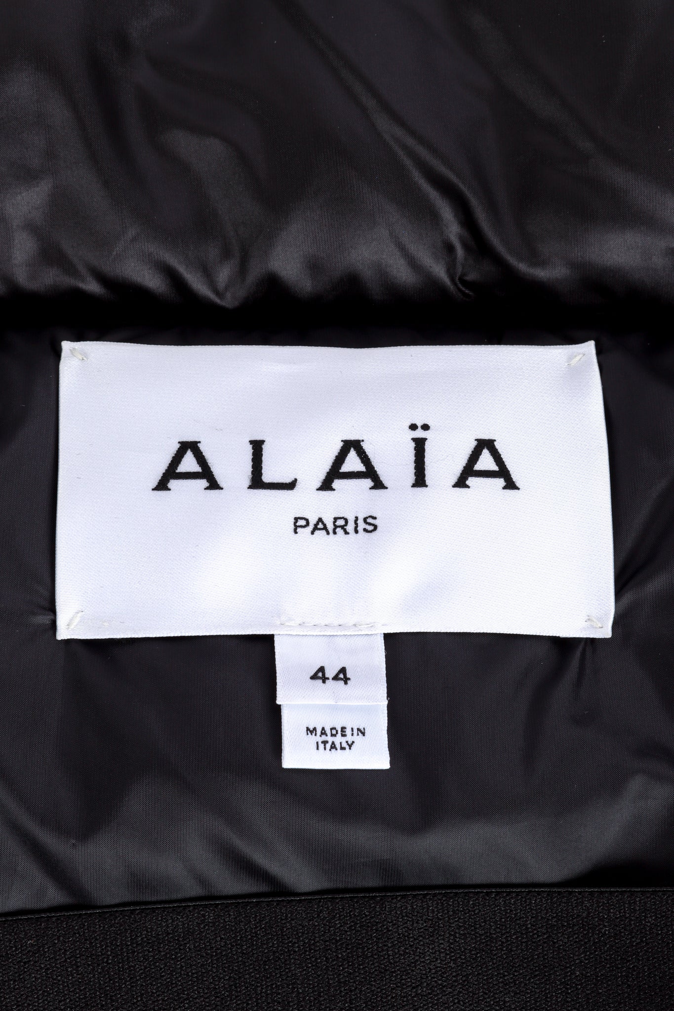 Cropped Puffer Jacket by Alaia label @Recess LA