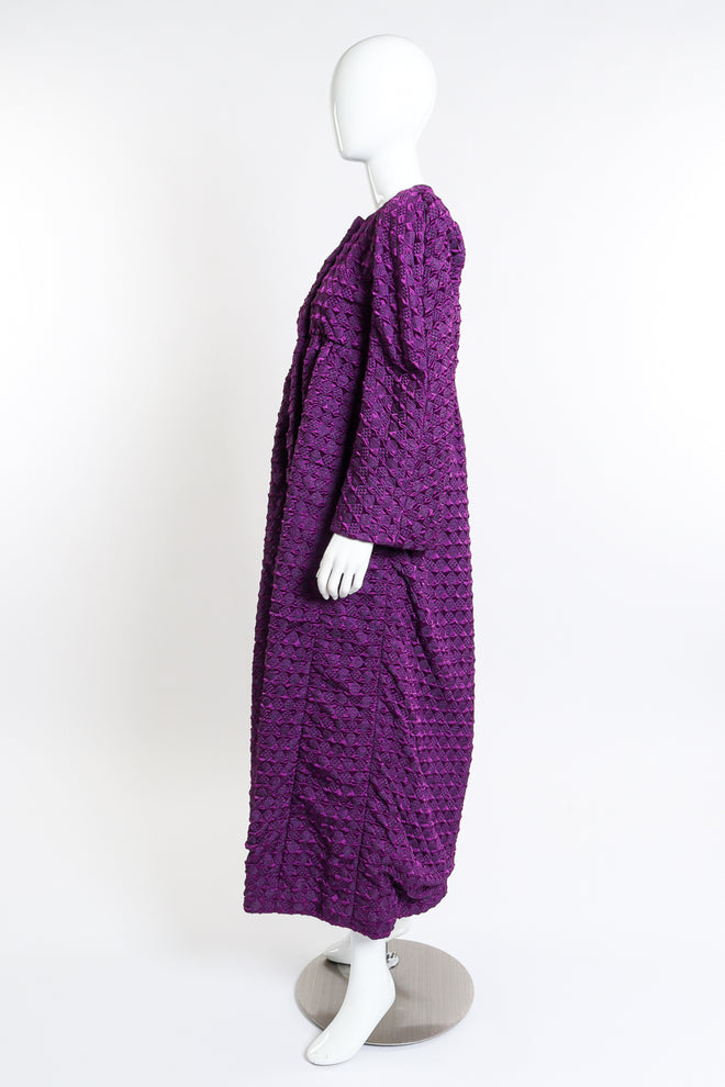 Vintage André Laug Diamond Quilted Coat side on mannequin @recessla