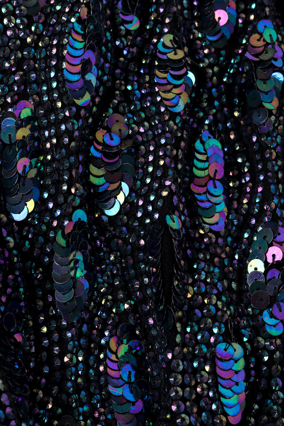 Ann Demeulemeester Silk Sequin Vest Top sequin closeup @recessla