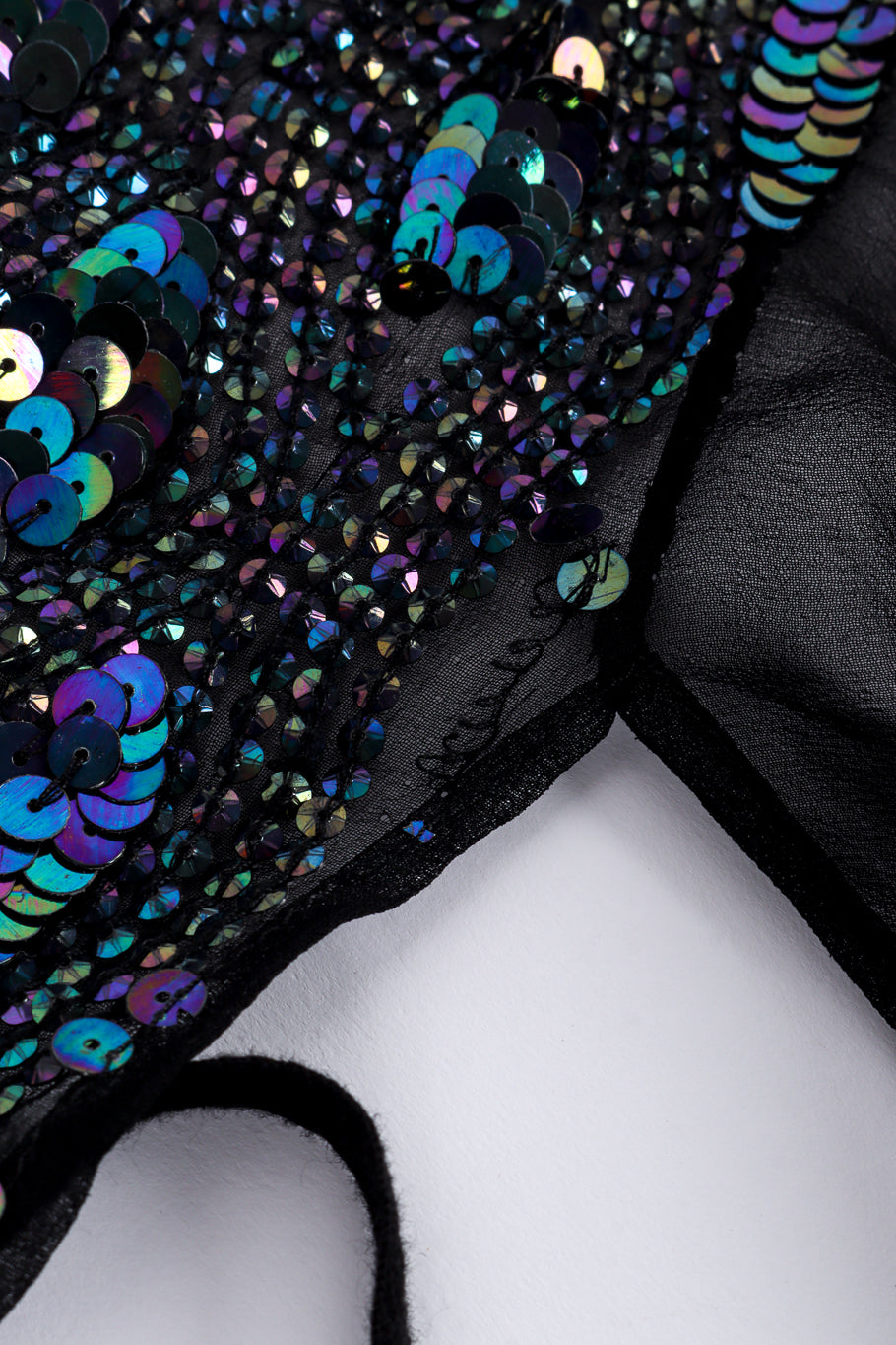 Ann Demeulemeester Silk Sequin Vest Top missing beads @recessla