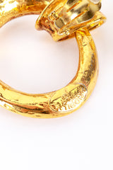 Antigona Paris Hammered Drop Hoop Earrings signed @RECESS LA