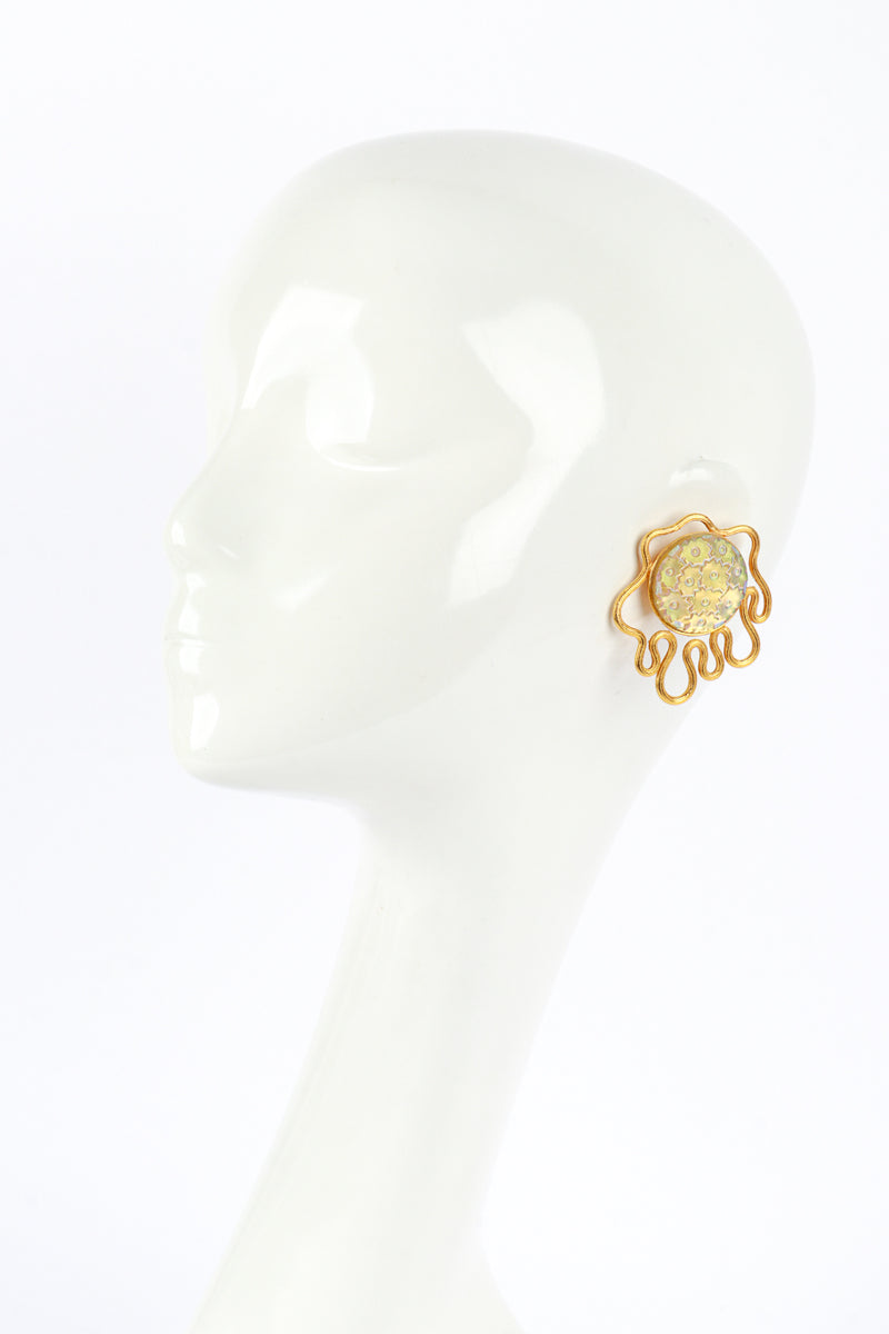 Assai Abstract Flower Earrings mannequin @RECESS LA