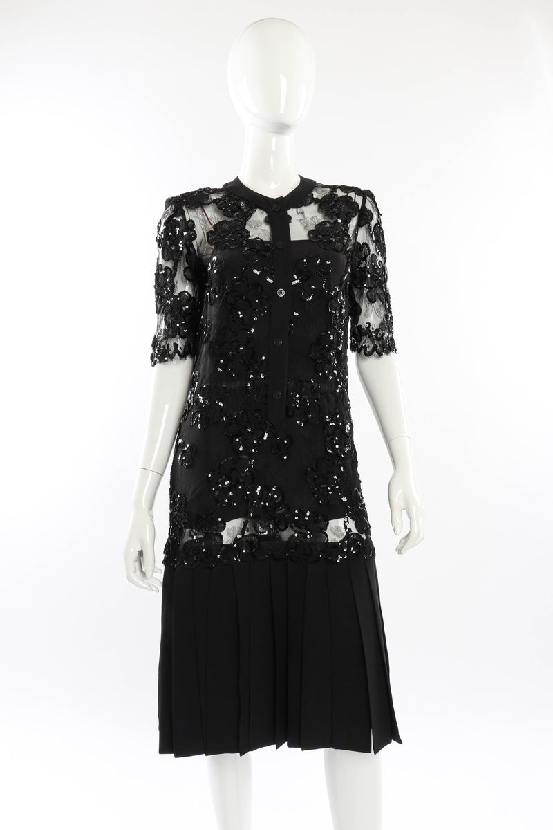 Vintage Adolfo Sequin Lace Dress Recess Vintage Adolfo Sequin Lace Dress Recess
