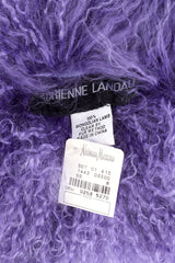 Vintage Adrienne Landau Mongolian Fur Shawl labels @recess la