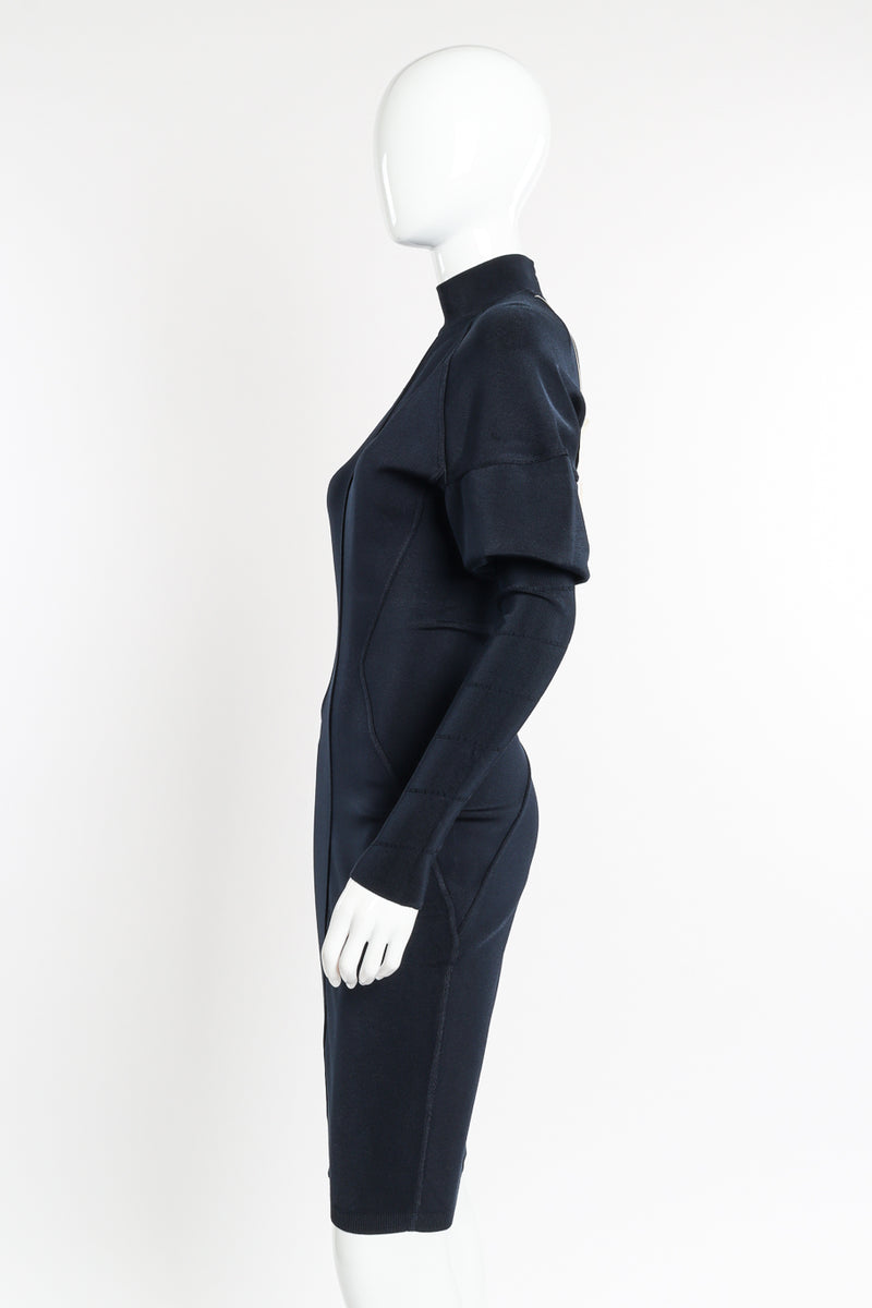 1989 F/W Structural Knit Dress by Alaïa on mannequin side @recessla