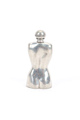 Vintage Alchemy Pewter Female Torso Pewter Flask back @recess la