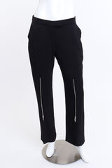 Alexander McQueen Zip Front Straight Leg Pant front on mannequin @recess la