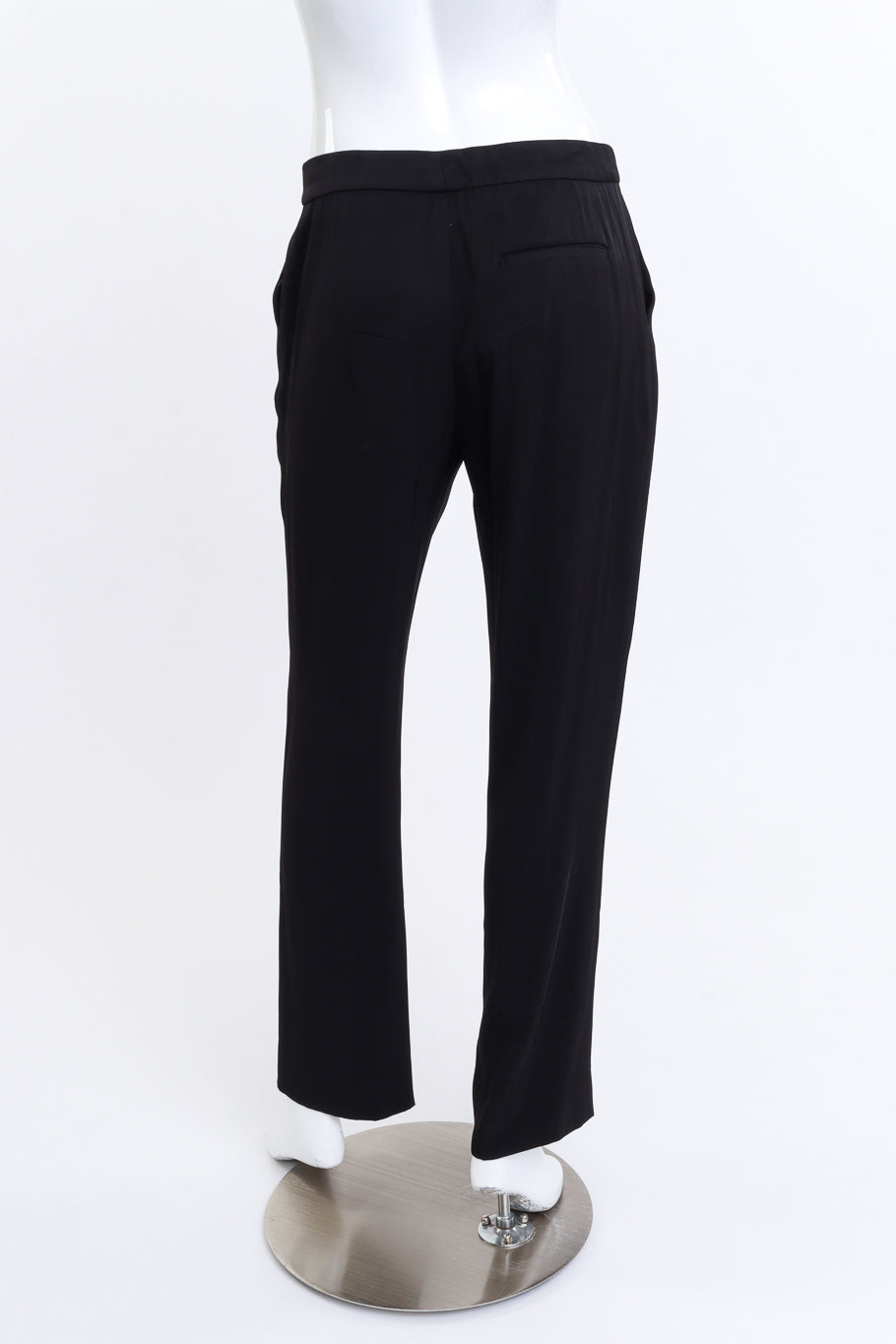 Alexander McQueen Zip Front Straight Leg Pant back on mannequin @recess la