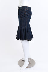 Alexander McQueen 2004 S/S Deliverance Collection Denim Skirt side mannequin @RECESS LA