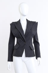 Pinstripe Blazer by Alexander McQueen on mannequin @recess LA