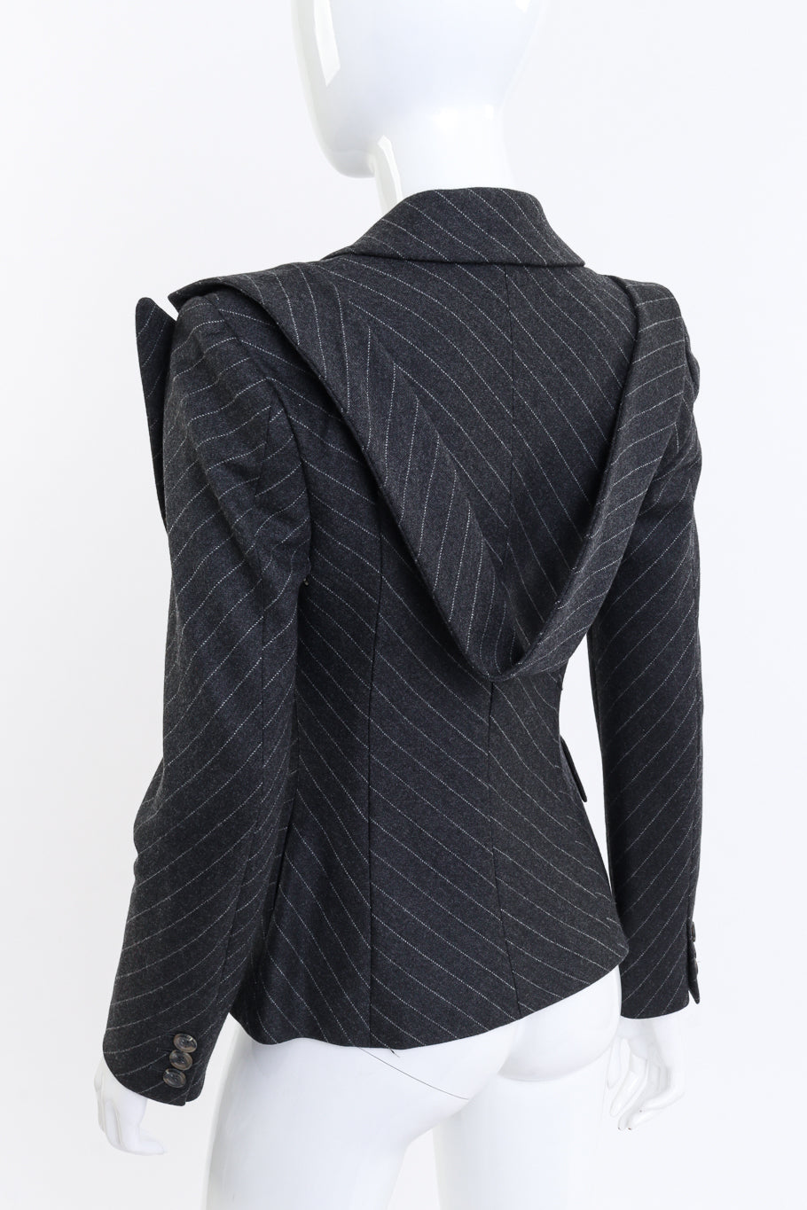 Pinstripe Blazer by Alexander McQueen on mannequin back @recess LA