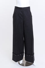 Alexander McQueen Wool Blend Palazzo Pant front on mannequin @recess la