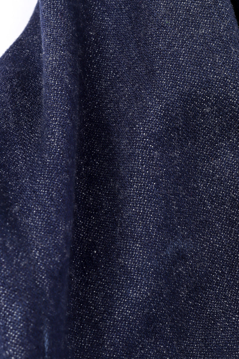 Vintage Allie Flynn Studded Denim Top and Pant Set denim fabric closeup @Recessla