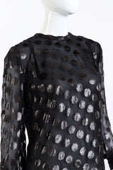 André Laug Metallic Polka Dot Silk Blouse front @RECESS LA