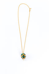 Kenneth Jay Lane Crystal Imperial Egg Teardrop Pendant Necklace @RECESS LA