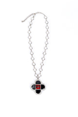 Kenneth Jay Lane Pool of Light Crystal Cross Pendant Necklace @RECESS LA