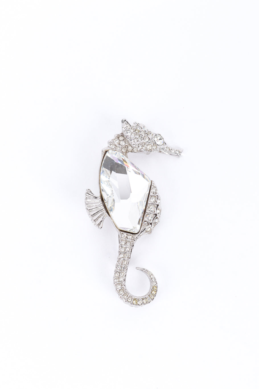 Kenneth Jay Lane Crystal Seahorse Brooch @RECESS LA