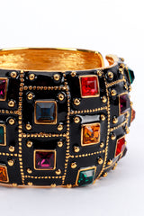 Vintage Kenneth Jay Lane Enamel Gem Bracelet detail @recess la