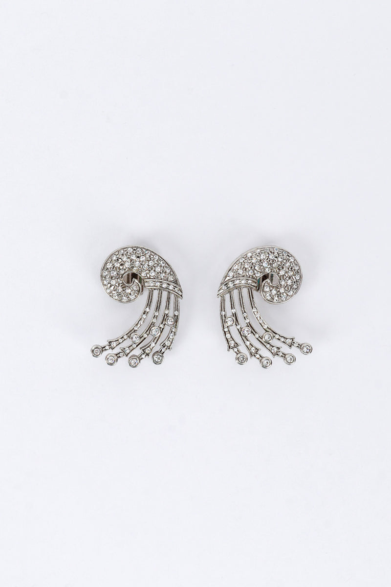 Kenneth Jay Lane Aquatic Rhinestone Earrings @RECESS LA