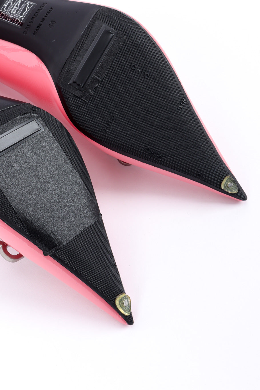 Balenciaga Square Knife BB Sculpted Pump toe tap closeup @recessla